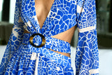 Miami Beach Blue Cutout Maxi Dress | Social Girls Miami