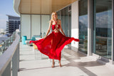 Belles Isles Red Cutout Dress | Social Girls Miami
