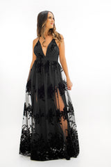 Brickell Black Maxi Dress | Social Girls Miami