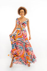 Sunset Island Skirt and Top set | Social Girls Miami