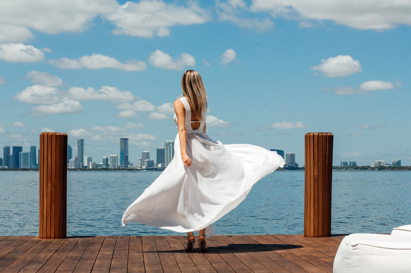 Ibiza White Maxi Dress | Social Girls Miami