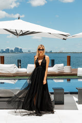 Mia Black Maxi Dress | Social Girls Miami